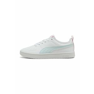 Pantofi sport Rickie low-cut din piele ecologica cu perforatii - Alb/Albastru glaciar/Roz imagine