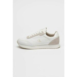Pantofi sport low-cut cu detaliu logo - Alb/Bej imagine