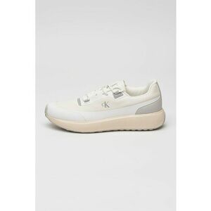 Pantofi sport low-cut cu logo - Alb/Gri deschis imagine