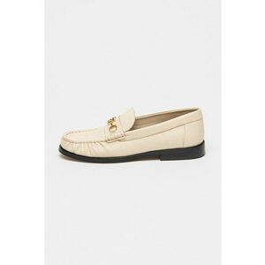 Pantofi loafer de piele - Bej deschis imagine