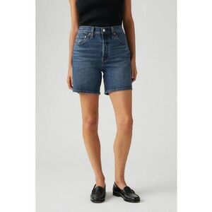 Pantaloni scurti de denim cu talie inalta 501® - Albastru prafuit/Rosu stins/Bej deschis imagine