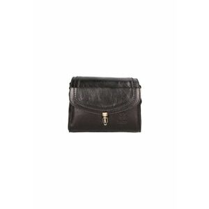 Give Lux - Geanta crossbody de piele cu clapa - Negru imagine