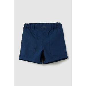 Pantaloni scurti uni din bumbac - Bleumarin imagine