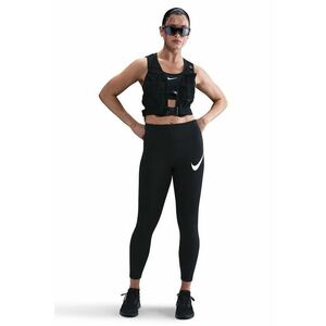 Colanti crop pentru alergare - Alb/Negru imagine