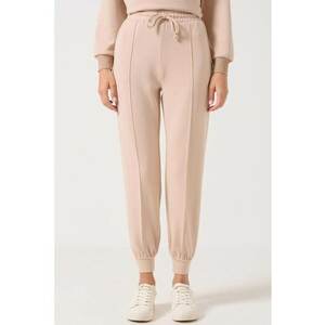 Pantaloni de trening din amestec de modal si snur in talie - Piersica imagine