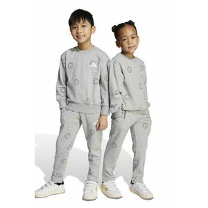 Set de bluza de trening relaxed fit si pantaloni de trening - 2 piese - Gri deschis melange imagine