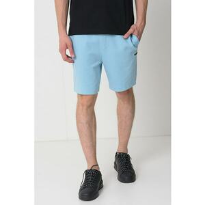 Pantaloni scurti cu buzunare laterale - Albastru pastel imagine