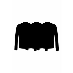 Set de bluze slim fit de casa - 3 piese - Negru imagine