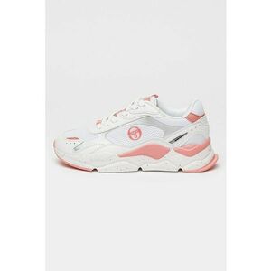 Pantofi sport din material sintetic cu garnituri textile - Alb/Roz deschis imagine