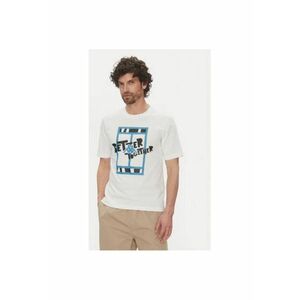 Tricou barbati 351U8JW - Bumbac - Alb - Alb imagine