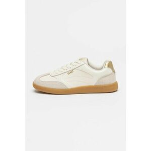 Pantofi sport cu garnituri de piele intoarsa - Gri deschis/Alb murdar imagine