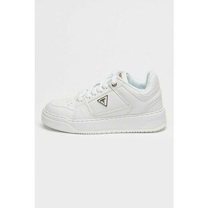 Pantofi sport de piele ecologica cu logo - Alb optic imagine