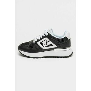Pantofi sport wedge Korenzo - Alb/Negru imagine