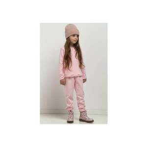 Pantaloni jogger cu talie elastica MMD38 - roz deschis imagine