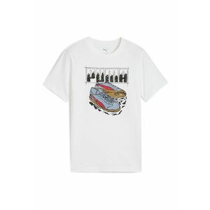 Tricou de bumbac Graphic Sneaker - Alb optic imagine