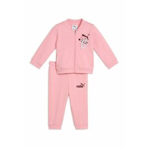 Trening cu imprimeu logo si fermoar - Roz pastel imagine