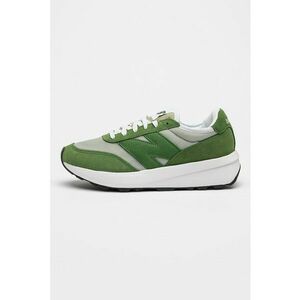 Pantofi sport 370 cu garnituri de piele intoarsa si insertii de plasa - Verde feriga imagine