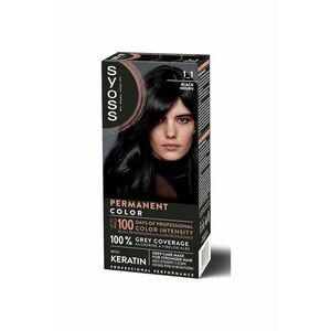Vopsea de par permanenta Color Baseline 115 ml - Negru imagine