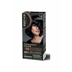 Vopsea de par permanenta Color Baseline 115 ml - Negru albastrui imagine