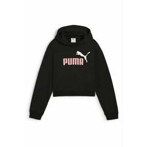 Hanorac crop cu imprimeu logo - Negru/Roz imagine