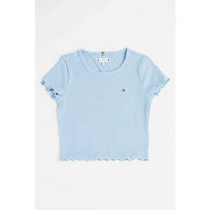 Tricou crop slim fit Essential - Albastru lavanda imagine
