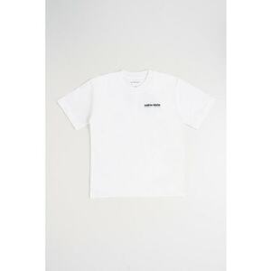 Tricou din bumbac cu logo supradimensionat - Rosu/Alb optic/Albastru imagine