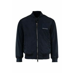 Jacheta cu fermoar si logo - Albastru imagine