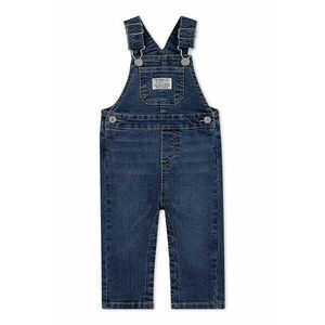 Salopeta de denim cu buzunar frontal - Albastru indigo imagine