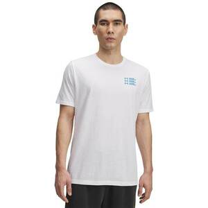Tricou regular fit cu decolteu la baza gatului - Alb optic/Albastru imagine