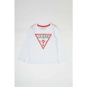 Bluza de bumbac organic cu imprimeu logo - Alb optic imagine