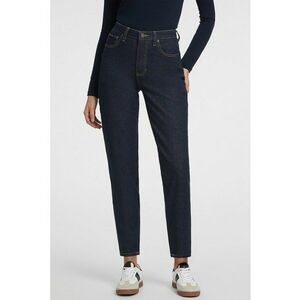 Blugi mom fit cu talie inalta - Bleumarin imagine