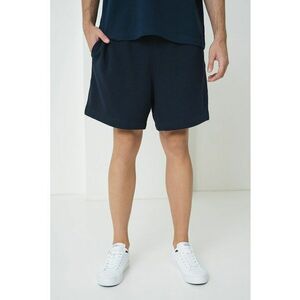Pantaloni scurti cu snur de ajustare si buzunare laterale - Bleumarin imagine