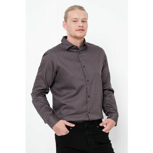 Camasa cu model logo - Gri inchis imagine