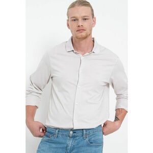 Camasa relaxed fit de bumbac - Grej imagine