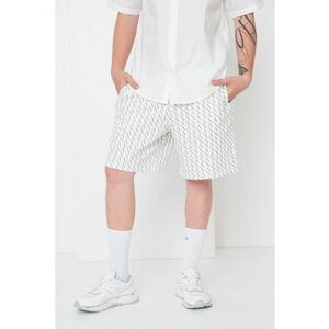 Pantaloni scurti cu model logo - Gri/Alb murdar imagine
