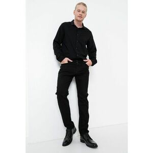 Camasa relaxed fit de bumbac - Negru imagine
