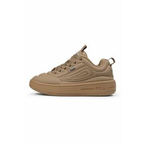 Pantofi sport flatform din piele ecologica cu logo Superbubble - Caramel imagine