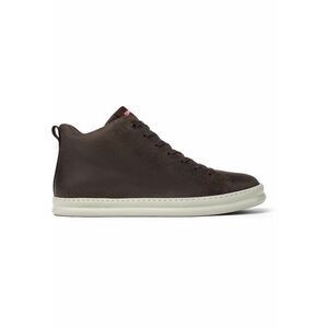 Pantofi sport mid-high Runner Four 51777 din piele nabuc - Maro imagine