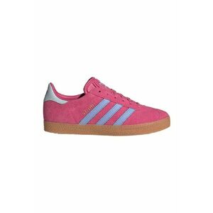 Pantofi sport din piele intoarsa cu logo contrastant Gazelle - Albastru lavanda/Roz imagine