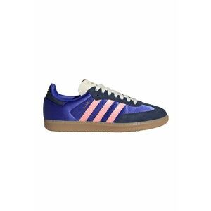 Pantofi sport cu garnituri din piele intoarsa Samba - Albastru indigo/Roz imagine
