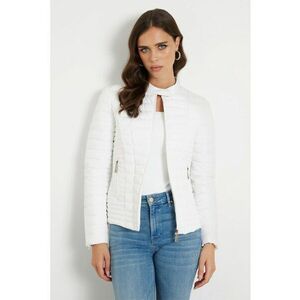 Jacheta slim fit usoara si matlasata - Alb imagine