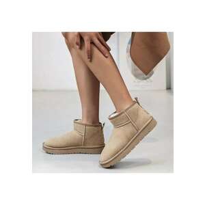 Ghete bej din piele naturala JB1966 111 16218 - Bej imagine