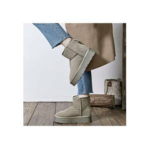 Ghete taupe din piele naturala JB1925 117 13946 - Maro deschis imagine