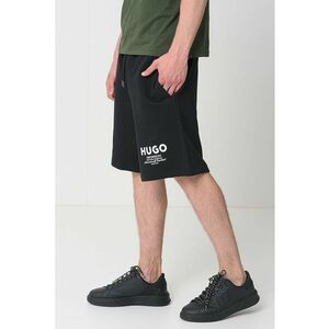Bermude cu logo - Negru/Alb optic imagine