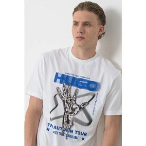 Tricou din bumbac cu imprimeu logo - Negru/Albastru royal/Alb optic imagine