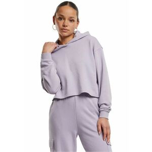 Hanorac crop cu maneci cazute - Lila imagine