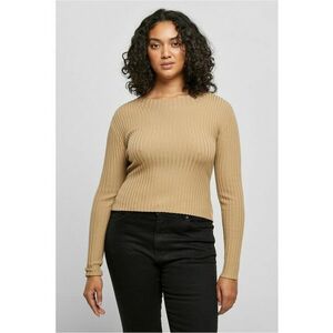 Pulover cu detaliu rasucit pe spate - Maro camel imagine