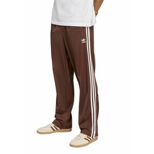 Pantaloni de trening cu slit cu fermoar la terminatii Firebird - Alb/Maro imagine