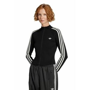 Cardigan slim fit cu fermoar - Alb/Negru imagine