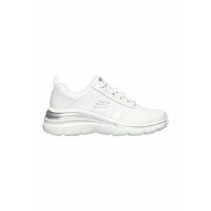 Pantofi sport de piele ecologica cu garnituri de piele Fit-Effortless - Alb imagine